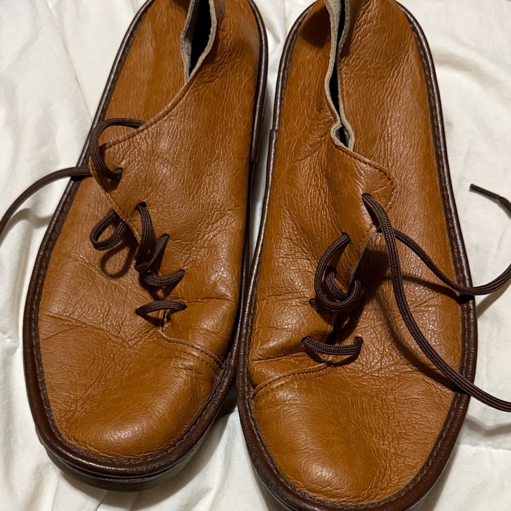 Belle and Sofa Brown Leather Shoes Size 24.0 Made in Japan